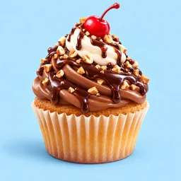 2048 Cupcakes Chocolate Sundae cupcake level 1024
