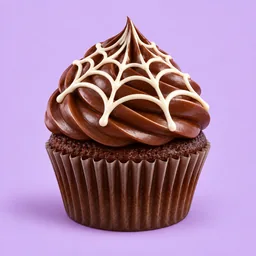2048 Cupcakes Chocolate Spider Web cupcake level 128