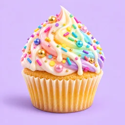 2048 Cupcakes Rainbow Celebration cupcake level 4096