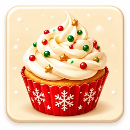 2 Christmas Cupcake