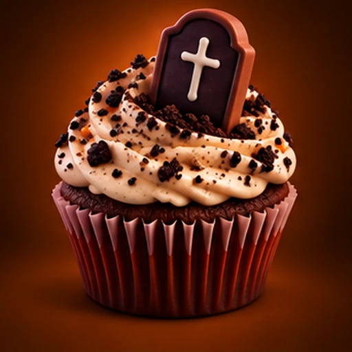 Graveyard cupcake, 512 tile in Halloween 2048 Cupcakes