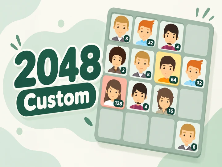 2048 Custom cover with portrait photo tiles